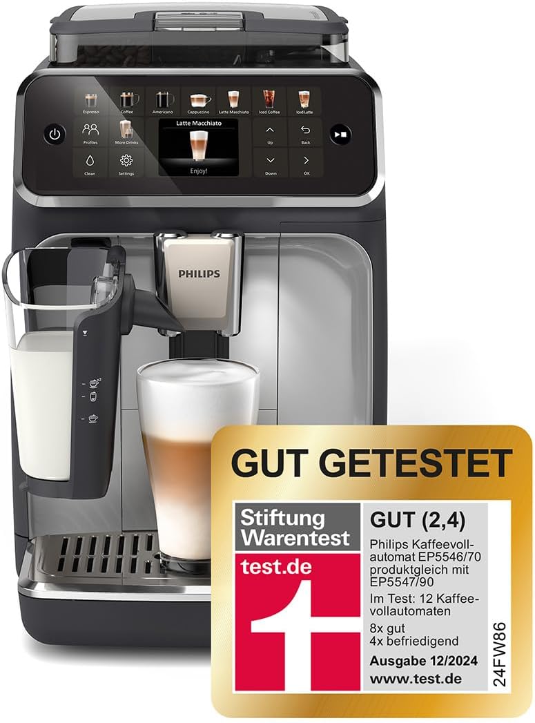 PHILIPS Kaffeevollautomat EP5544/50, 20 Kaffeespezialitäten