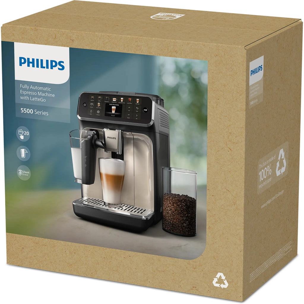 PHILIPS Kaffeevollautomat EP5544/50, 20 Kaffeespezialitäten